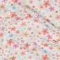Preview: Baumwolljersey kleine Blümchen auf weiss Bioqualität, Digitaldruck