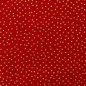 Preview: Baumwolle Webware Tupfen 1mm gold/rot