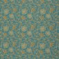 Preview: Canvas, Baumwolle, Retro Flowers by Emjo Design, Blumen ocker, mint