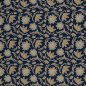 Preview: Canvas, Baumwolle, Retro Flowers by Emjo Design dunkelblau