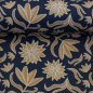 Preview: Canvas, Baumwolle, Retro Flowers by Emjo Design dunkelblau