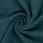 Preview: Merino Fleece petrol meliert 100% Merinowolle
