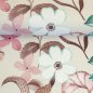 Preview: Baumwoll-Canvas WILMA - Blumen Flora altrosa/beige/smaragd