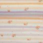 Preview: French Terry Streifenmuster mit kleinen floralen Akzenten