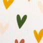 Preview: Rippjersey Hearts ocker/grün/weiß