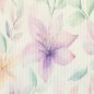 Preview: Rippjersey Blumen Lilien natur/bunt, Ökotex