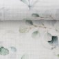 Preview: Musselin Double Gauze Eukalyptus, weiß