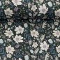 Preview: Modaljersey Just Flowers anthrazit/ naturweiss