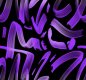 Preview: French Terry Purple Brush – schwarz / lila