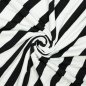 Preview: French Terry Diagonale Streife black/white