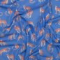 Preview: Popeline Baumwolle Leoparden hellblau