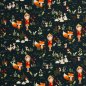 Preview: French Terry Waldmädchen und Fuchs – Waldtiere