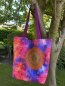Preview: Baumwoll Canvas Mandalas, pink/lila