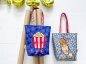 Preview: Canvas - Cherry Picking Bag - Popcorn, Mittelfinger - DIY-Taschen - Paneel - DIY-Nähset
