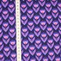 Preview: French Terry kleine stillisierte Blumen