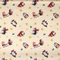 Preview: Baumwolle winterliche Pinguine Schlitten, Sterne, Geschenke
