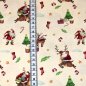 Preview: Baumwolle Rentier mit Weihnachtsmann