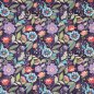 Preview: Popeline Baumwolle Blumenmeer dunkles lila