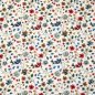 Preview: Popeline Baumwolle romantisches Blumenmeer creme