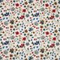 Preview: Popeline Baumwolle romantisches Blumenmeer creme