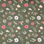 Preview: Webware Baumwolle winterliche Pflanzenmotive