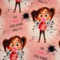 Preview: Eigenproduktion Baumwolljersey Cool Girl -rosa