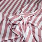 Preview: Eigenproduktion Baumwolljersey Softstreifen in rosa-weiss