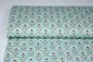 Preview: Baumwollstoff Popeline retro Blütenzauber Sonnenhut mint