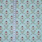 Preview: Baumwollstoff Popeline retro Blütenzauber Sonnenhut mint