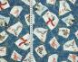 Preview: Baumwolle Webware Woodland Buddies Winterliche Patches blau