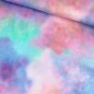 Preview: Sweatstoff pastell batik Wolken