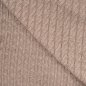 Preview: Strickstoff„Nordic Cable Matilda“ – Zopfmuster,  taupe meliert