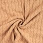 Preview: Strickstoff„Nordic Cable Matilda“ – Zopfmuster,  cognac meliert