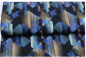 Preview: Viskose Webware – Geometrische Formen Navy/Blau
