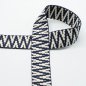 Preview: Gurtband 40mm Chevron navy/wollweiss