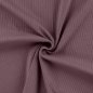 Preview: Baumwolljersey Rippjersey uni mauve