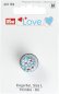 Preview: Fingerhut mit Blumenmuster blau Gr. L, Prym Love