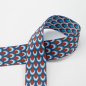 Preview: Gurtband 50mm Bögen rot/blau