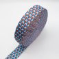 Preview: Gurtband 50mm Bögen rot/blau