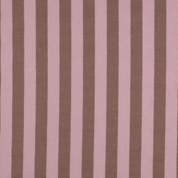 Baumwoll Popeline YD Stripes Hellrosa / Braun