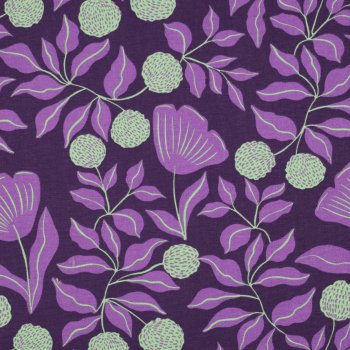 Canvas Dekostoff Vines violett