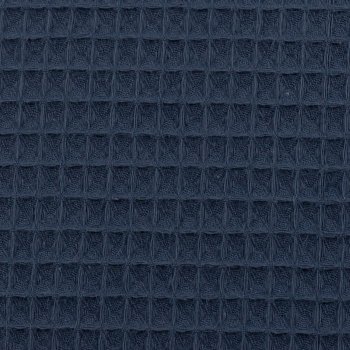 Waffelpiqué Nelson uni blau