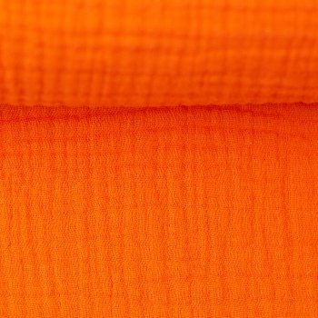 Musselin Double Gauze orange