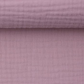 Musselin Double Gauze mattes lila