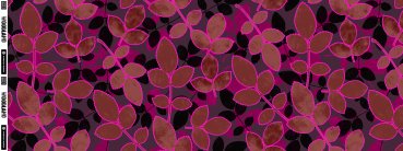 Viskosewebware Leaf Stamps by Thorsten Berger pink/bordeaux