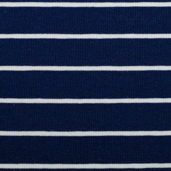 Baumwolljersey -Isa- Streifen - blau