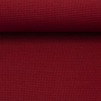 Waffeljersey CLARISSA burgundy