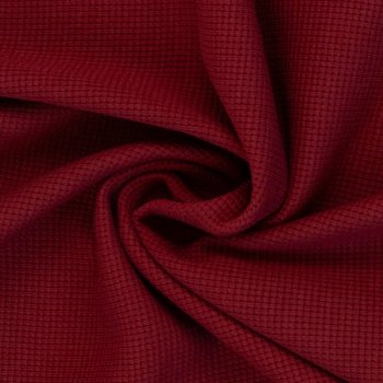 Waffeljersey CLARISSA burgundy