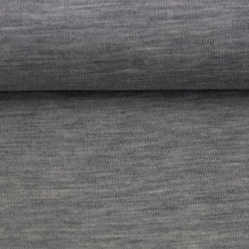 Merino Strick grau meliert 100% Merinowolle