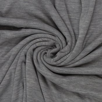 Merino Strick grau meliert 100% Merinowolle